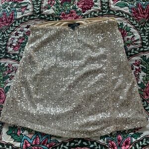 1. State Gold Sequin Mini Skirt